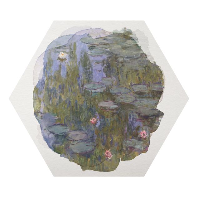 Kunstdrucke Wasserfarben - Claude Monet - Seerosen (Nympheas)