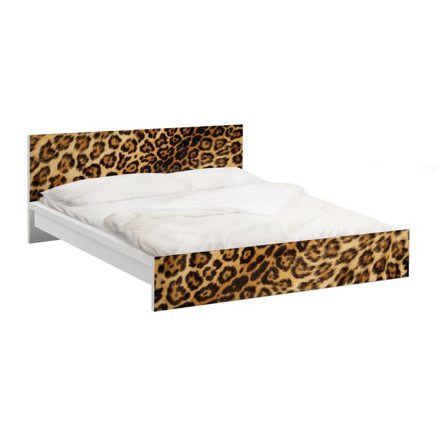 Möbelfolie für IKEA Malm Bett niedrig 140x200cm - Klebefolie Jaguar Skin