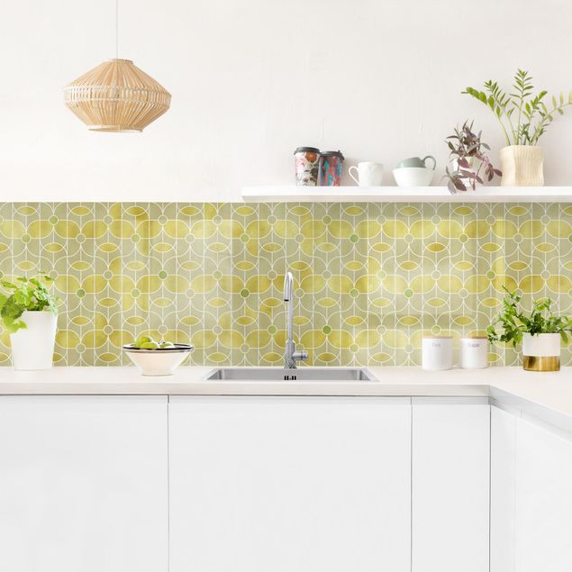 Küchenrückwand Muster Art Deco Schmetterling Muster