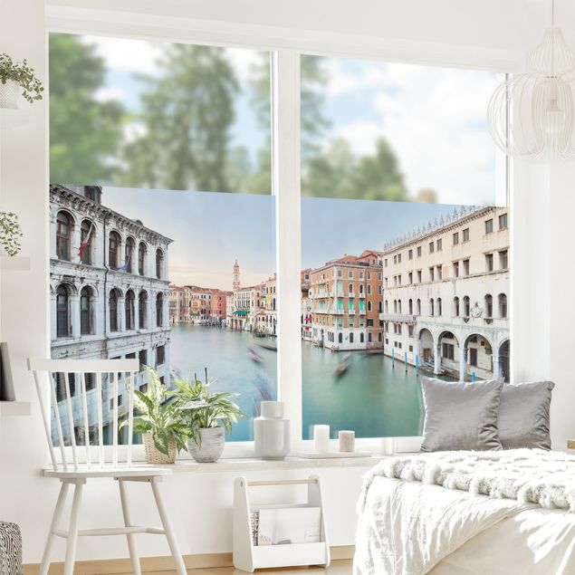 XXL Fensterbilder Canale Grande Blick von der Rialtobrücke Venedig