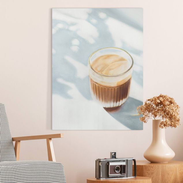 Wandbilder XXL Cappuccino zum Frühstück