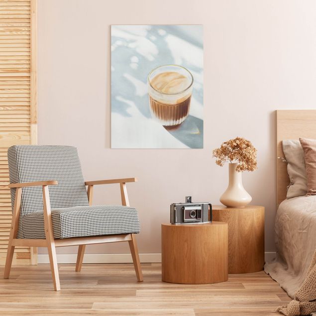 Wandbilder Kaffee Cappuccino zum Frühstück