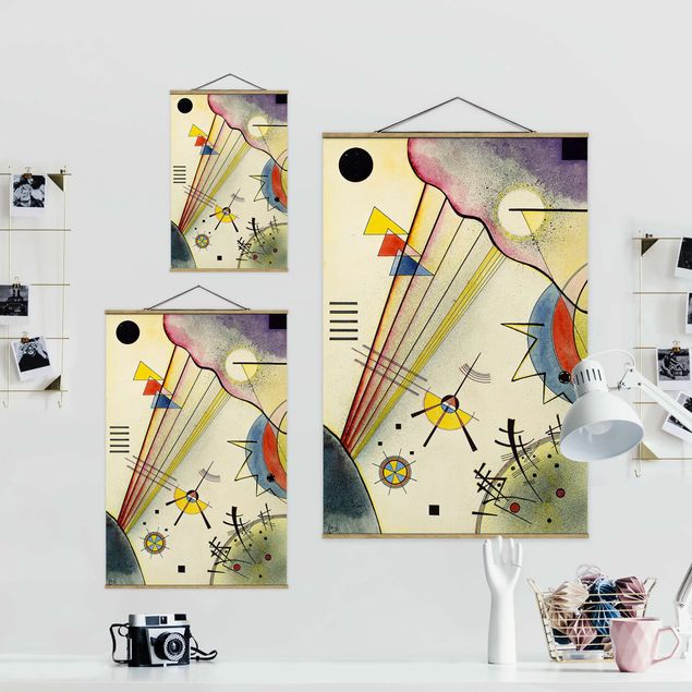 Stoffbilder zum Aufhängen Wassily Kandinsky - Deutliche Verbindung