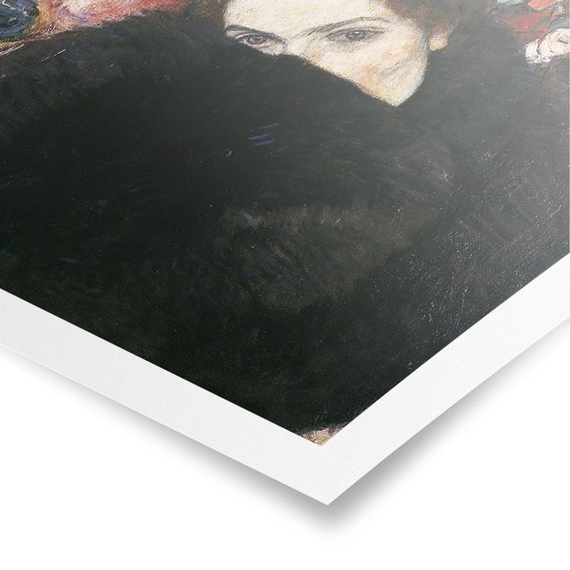 Wandbilder Gustav Klimt - Dame mit Muff