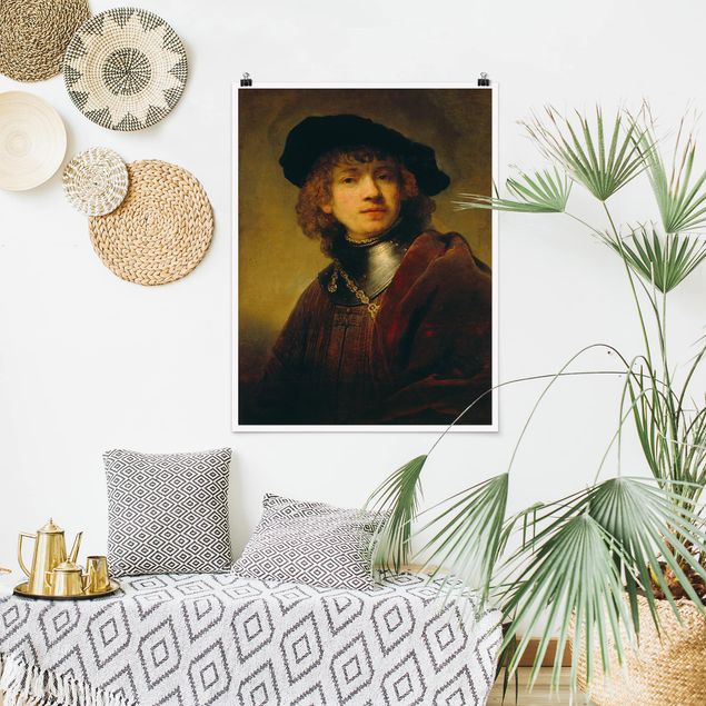 Poster Rembrandt van Rijn Rembrandt van Rijn - Selbstbildnis