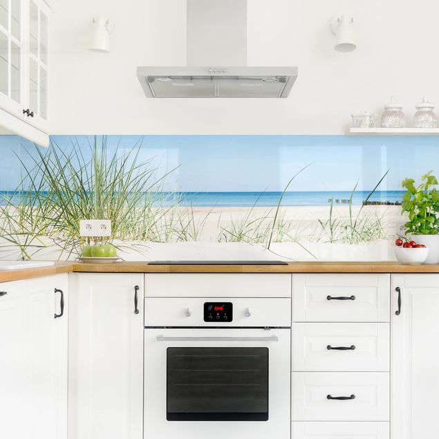 Küchenrückwand Glas Wald Ostseeküste