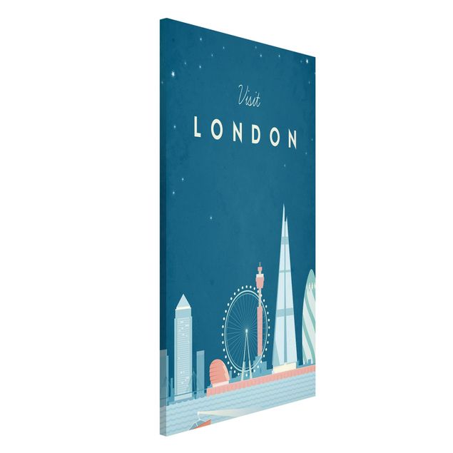 Magnettafel Skyline Reiseposter - London
