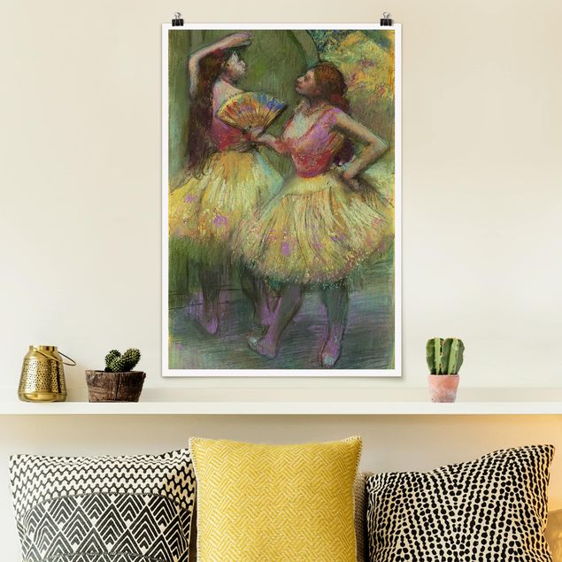 Bilder Impressionismus Edgar Degas - Zwei Tänzerinnen