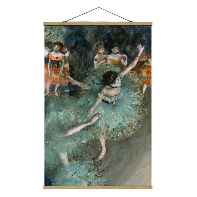 Stoffbilder Edgar Degas - Tänzerinnen in Grün