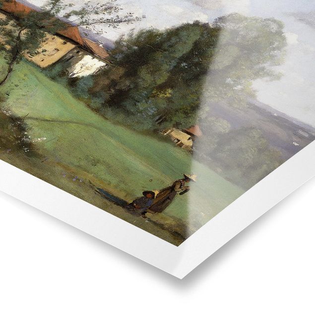 Bilder für die Wand Jean-Baptiste Camille Corot - Ein Bauernhof
