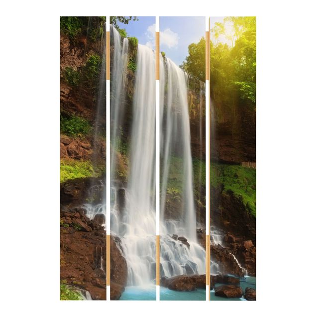 Holzbild - Waterfalls - Hochformat 3:2