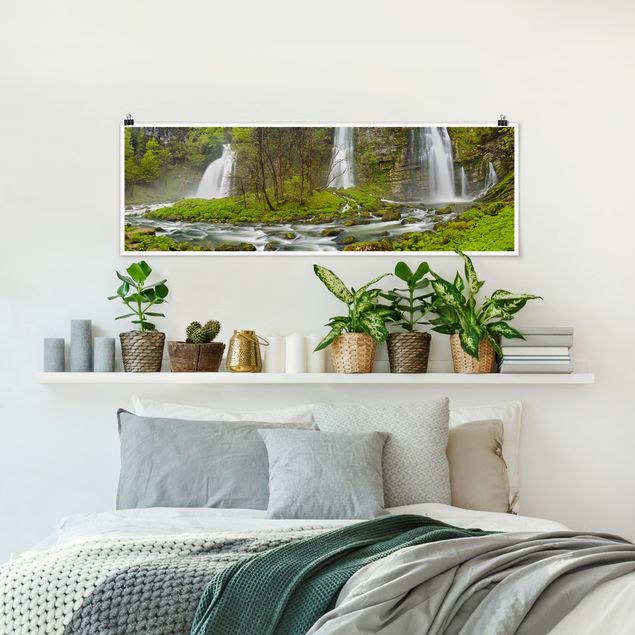 Schöne Wandbilder Wasserfälle Cascade de Flumen