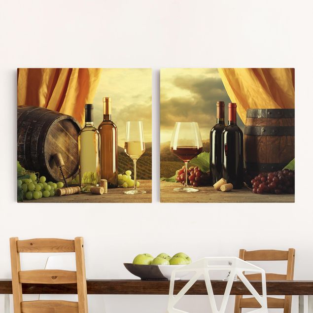 Wandbilder XXL Wein mit Ausblick