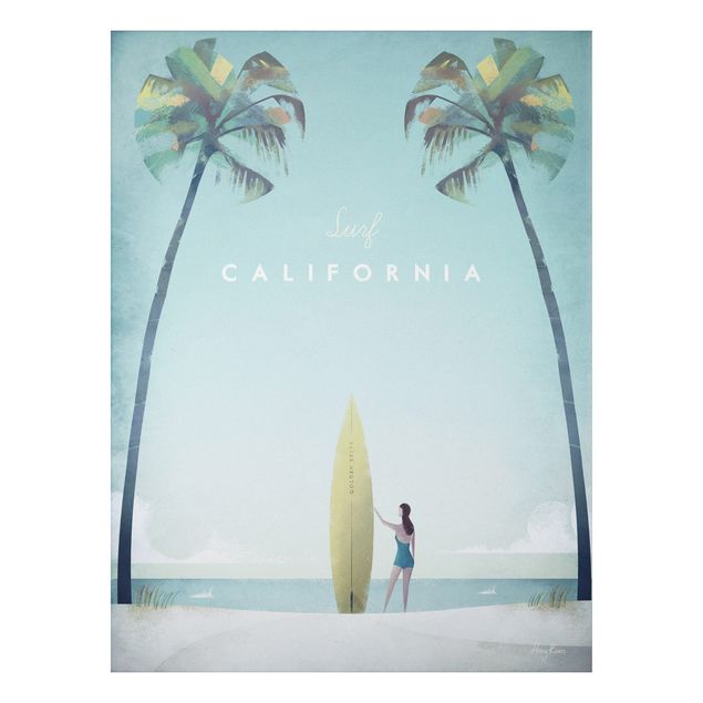 Bilder für die Wand Reiseposter - California