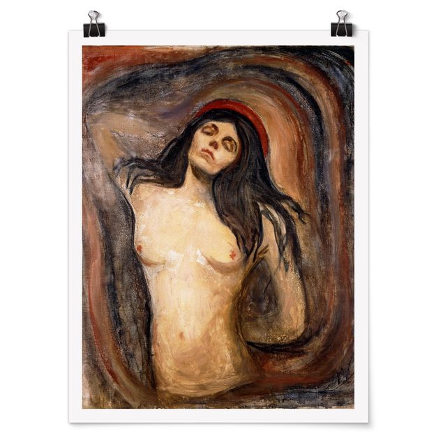 Kunstkopie Poster Edvard Munch - Madonna