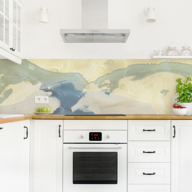 Küchenrückwand abstrakt Ozean und Wüste II