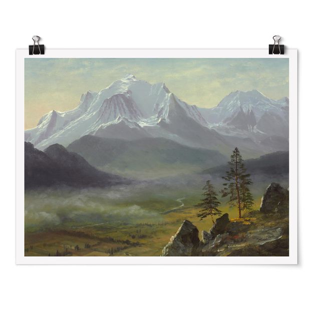 Albert Bierstadt Bilder Albert Bierstadt - Mont Blanc