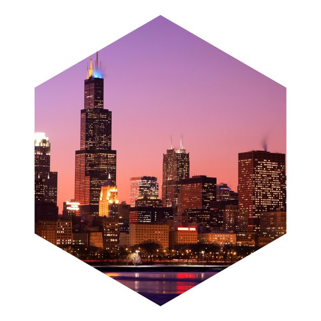 Schöne Fototapete Chicago Skyline
