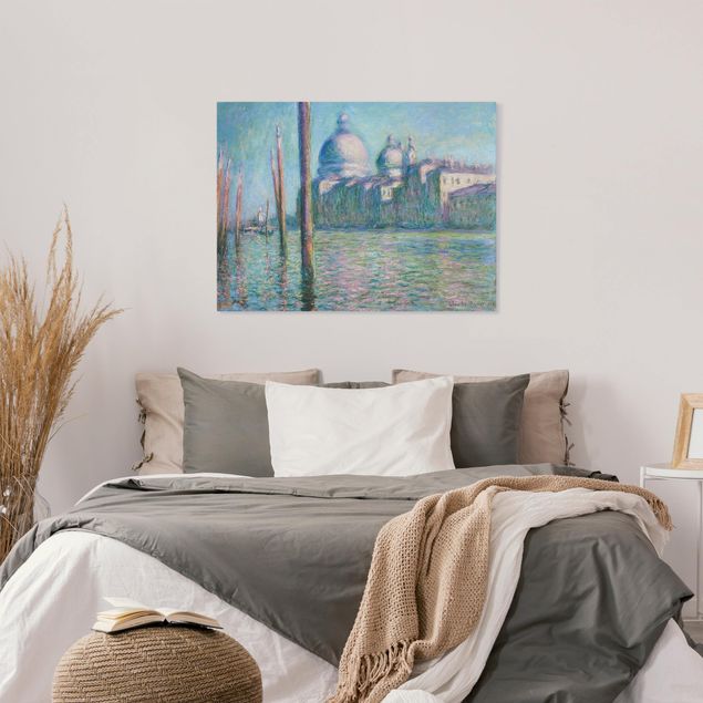 Leinwand Kunstdruck Claude Monet - Der große Kanal