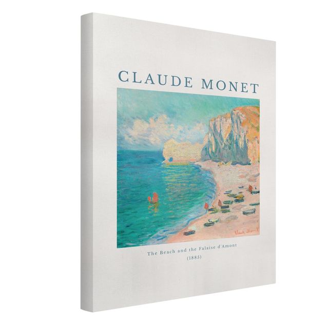 Leinwandbilder Strand und Meer Claude Monet - Der Strand