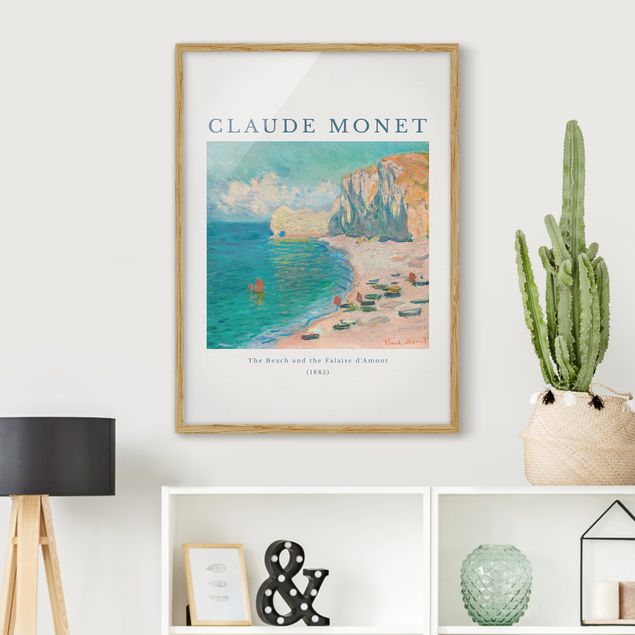 Natur Bilder mit Rahmen Claude Monet - Der Strand