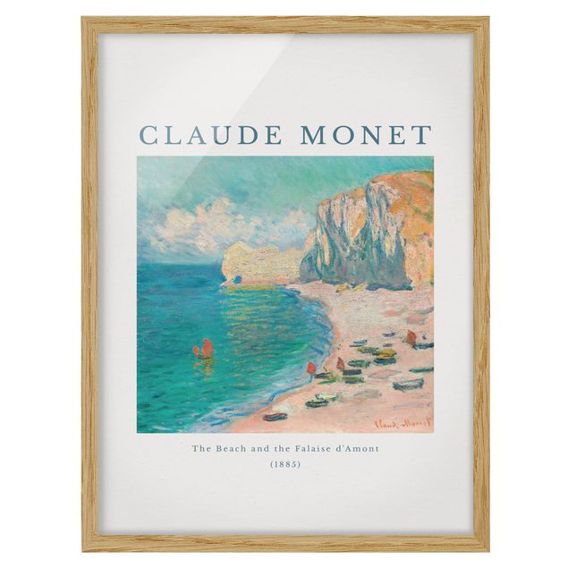Wandbilder mit Rahmen Claude Monet - Der Strand