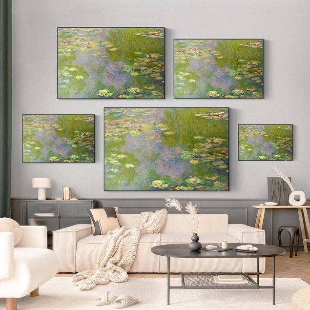 Wandbilder Kunstdruck Claude Monet - Grüne Seerosen