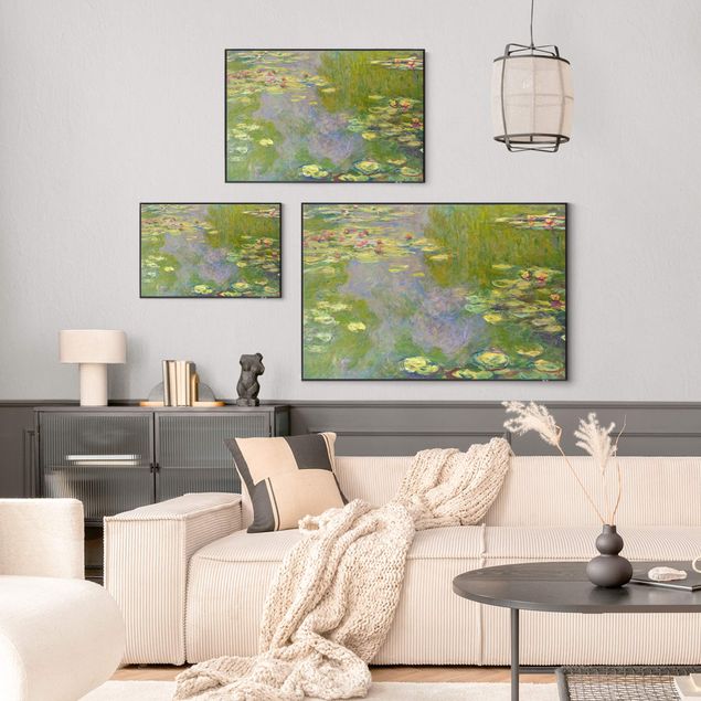 Wandbilder Kunstdruck Claude Monet - Grüne Seerosen