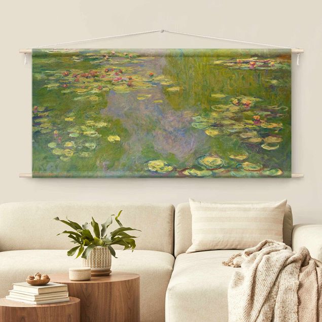 Wandbehang XXL Claude Monet - Grüne Seerosen