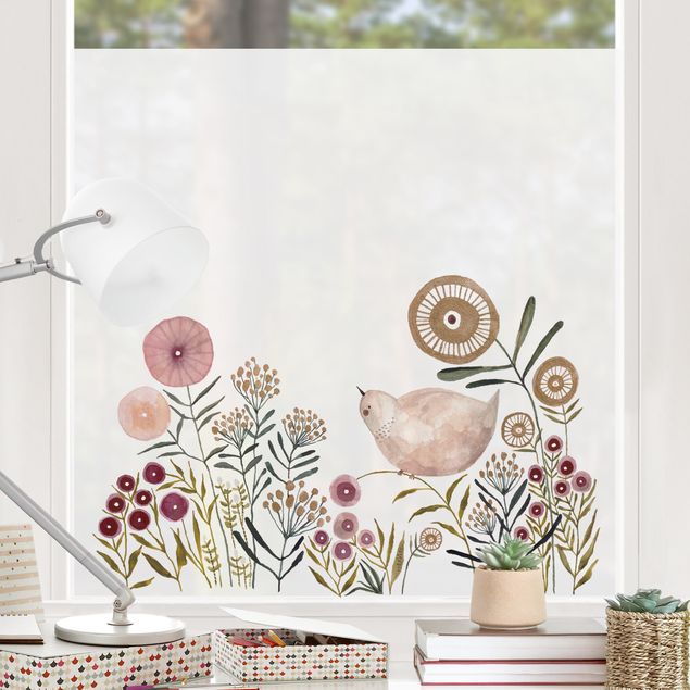 Blumen Fensterbilder Claudia Voglhuber - Goldener-Vogel