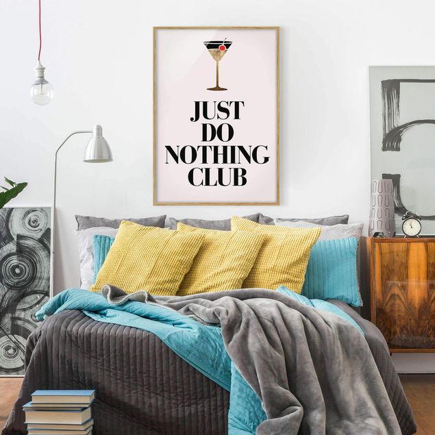 Wandbilder mit Rahmen Cocktail - Just do nothing club