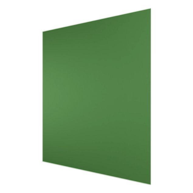 Glasbild - Colour Dark Green - Quadrat 1:1