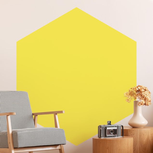 Tapeten modern Colour Lemon Yellow
