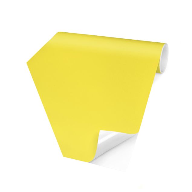 Wandtapete Design Colour Lemon Yellow