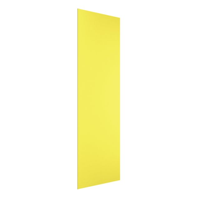 Glasbild - Colour Lemon Yellow - Hochformat 2:5