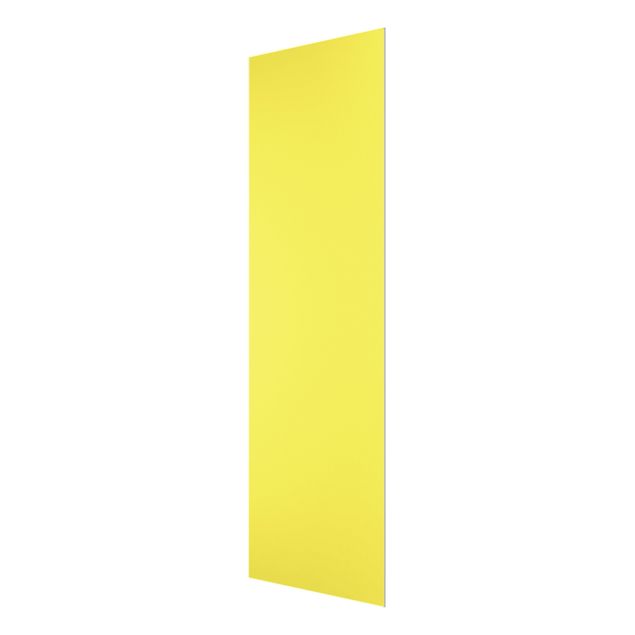 Glasbild - Colour Lemon Yellow - Hochformat 2:5