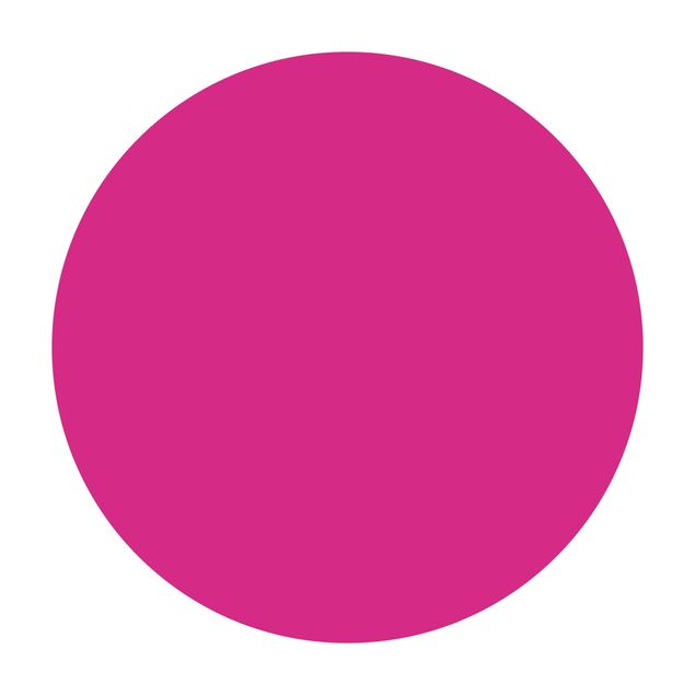 Runder Vinyl-Teppich - Colour Pink