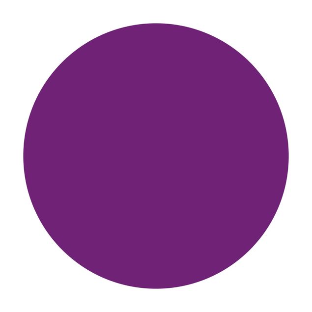 Runder Vinyl-Teppich - Colour Purple