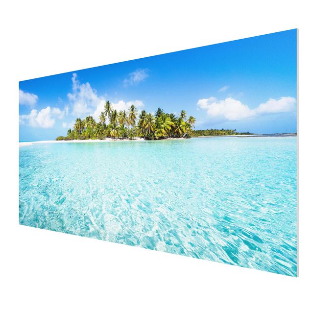 Forex Fine Art Print - Crystal Clear Water - Querformat 2:1
