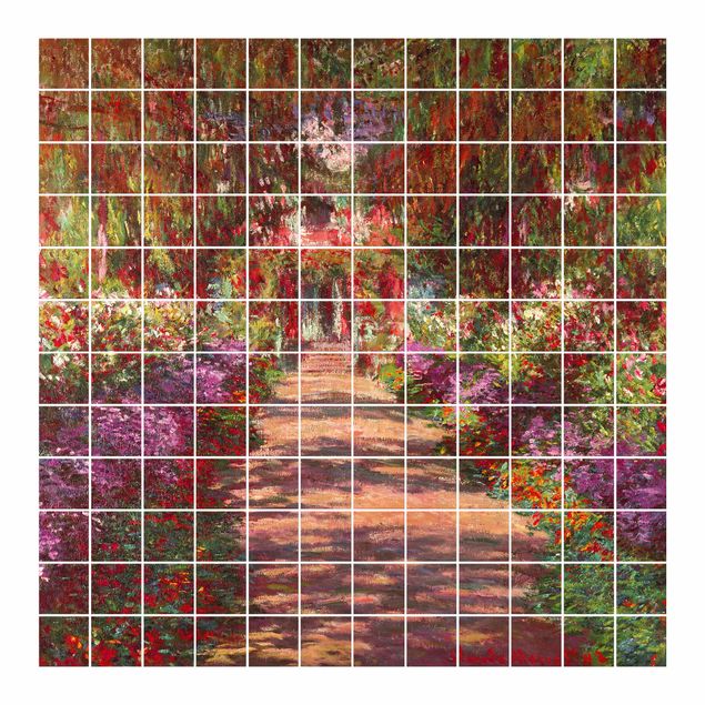Kunstdrucke Claude Monet - Weg in Monets Garten in Giverny
