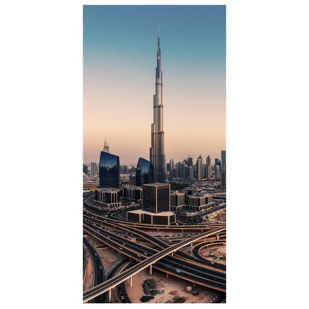 Raumteiler - Abendstimmung in Dubai - 250x120cm