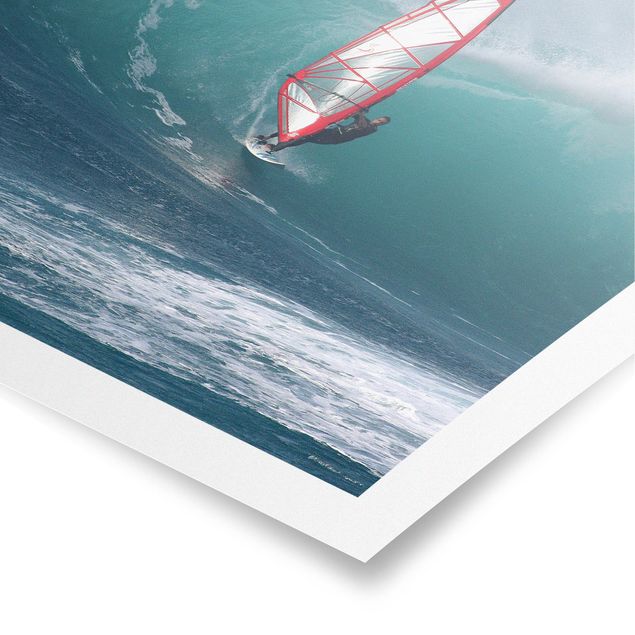 Poster - The Surfer - Quadrat 1:1