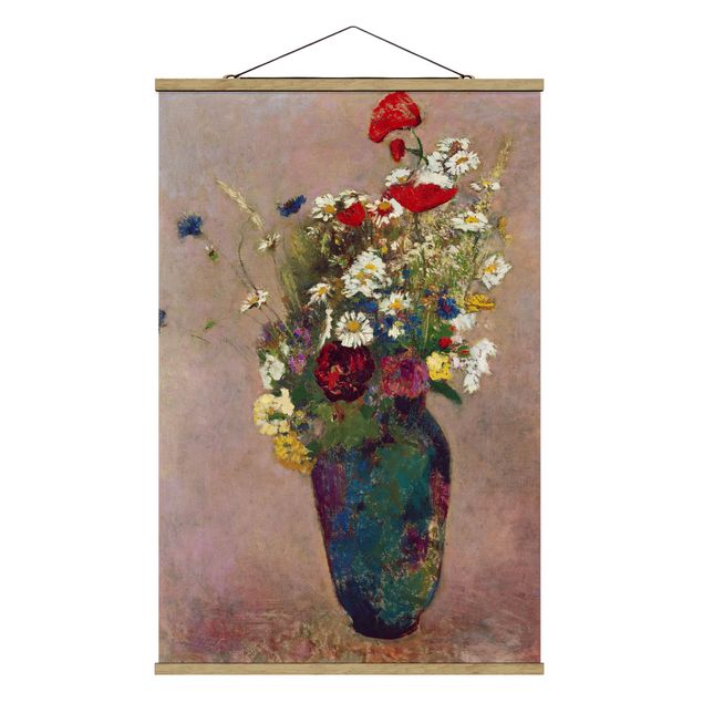 Kunstkopie Odilon Redon - Blumenvase mit Mohn