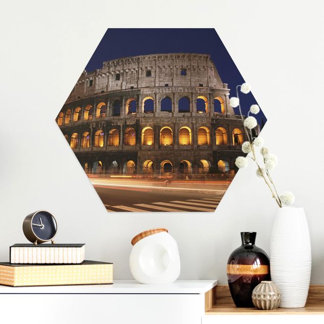 Bilder für die Wand Colosseum in Rom bei Nacht