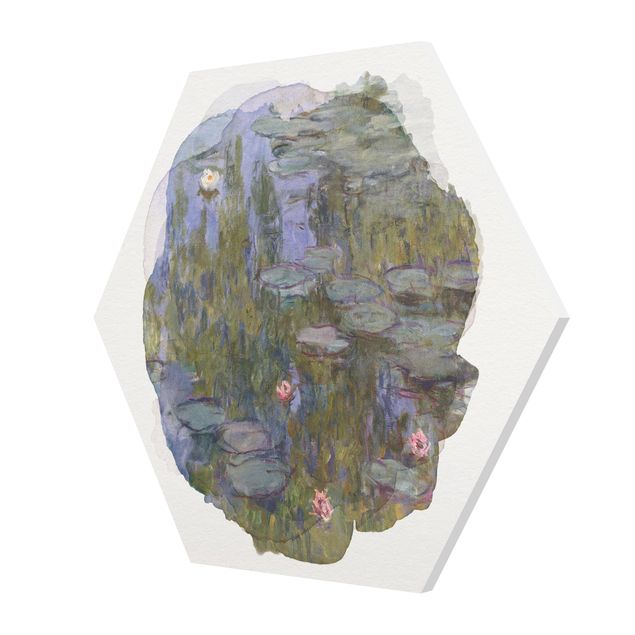 Kunstkopie Wasserfarben - Claude Monet - Seerosen (Nympheas)