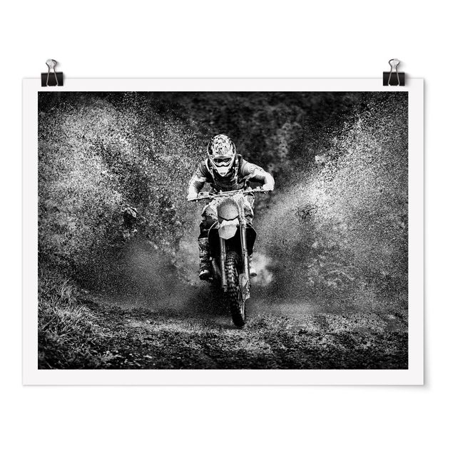 Poster kaufen Motocross im Schlamm