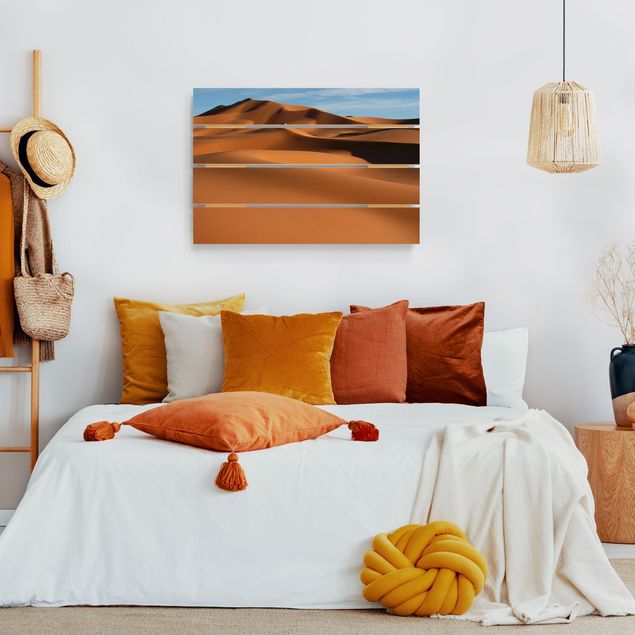 Moderne Holzbilder Desert Dunes