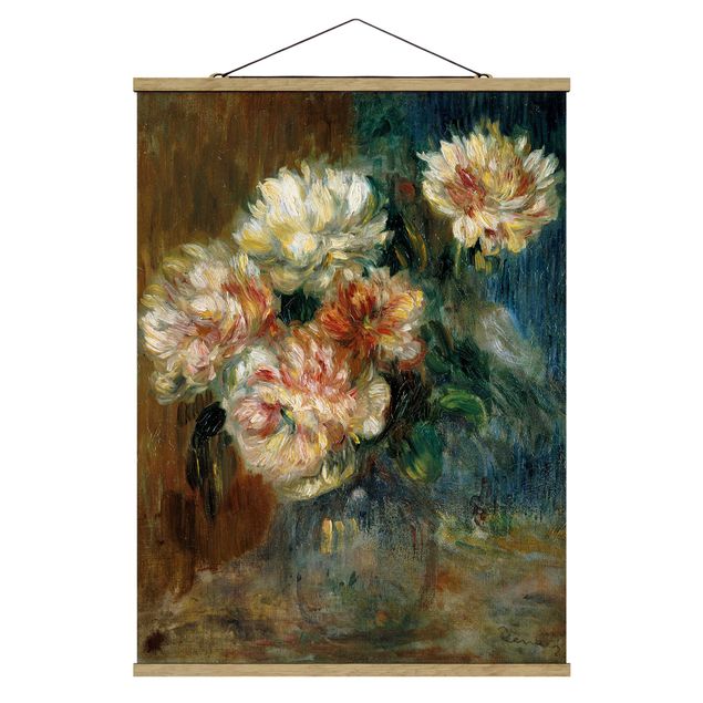 Stoffbilder Auguste Renoir - Vase Pfingstrosen
