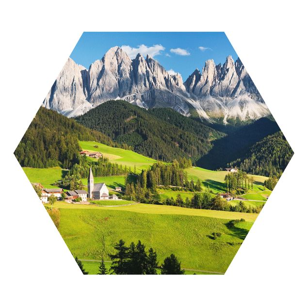 Hexagon Bild Forex - Geislerspitzen in Südtirol