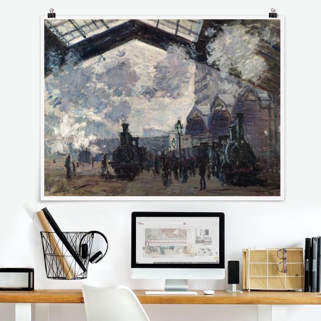 Kunstdrucke Impressionismus Claude Monet - Gare Saint Lazare